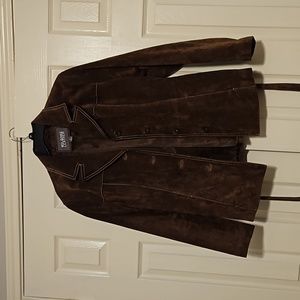 Wilson's leather size L suede jacket with belt